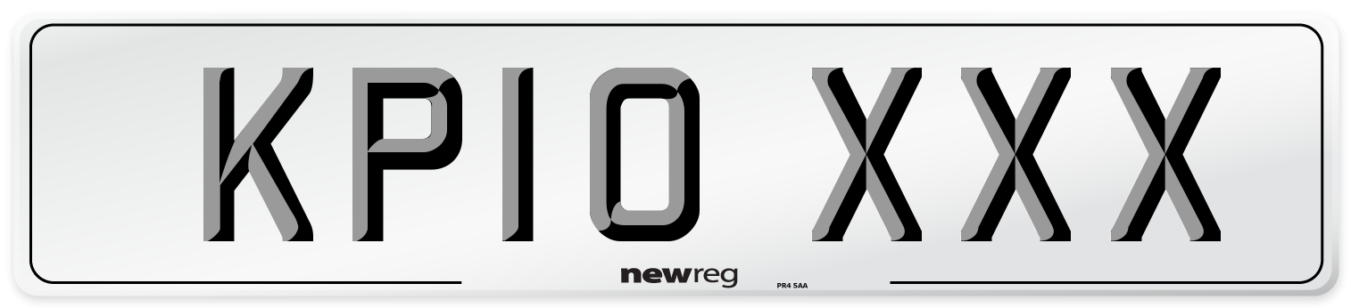 KP10 XXX Number Plate from New Reg